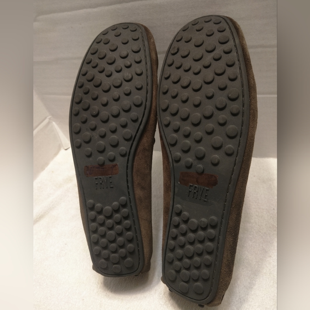FRYE Allen moccasine suede #12 - Picture 6 of 11